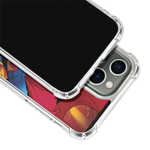 DC Comics Superman Action Flying Pose iPhone 14 Pro Clear Case